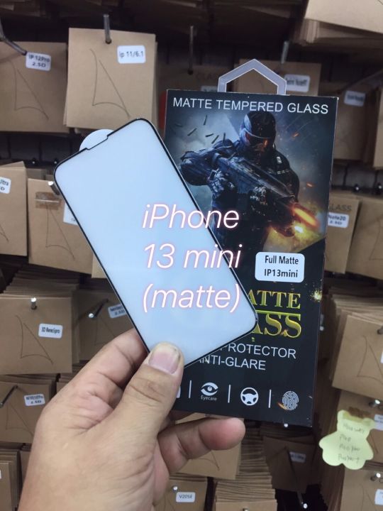 iphone-13-13mini-13pro-13promax-ไอโฟน-ฟิล์มกันรอย-ฟิล์มกระจกกันรอย-ฟิล์มกระจกกันรอยเต็มจอขอบดำแบบด้าน-full-matte