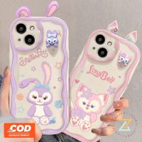 เคส OPPO A57 A58 A38 A78 4G A98 A17 A55 A76 A15 A16 A94 A54 A95 A96 4F A9 A77S A3S A12 A7 A74 A93 Reno 2020น่ารัก Lina Bell และ Stella Lou Silicone เคสโทรศัพท์