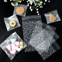 【CC】 100pcs Transparent Plastic Packing Cellophane Dot Cookie Adhesive