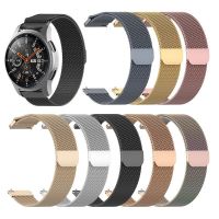 [Hot K] สายรัดแม่เหล็ก18/20/22มม. สำหรับ Samsung แอคทีฟ2 40/44มม. สาย S3เกียร์ Huawei GT/GT2/2e Galaxy Watch 4/4คลาสสิก3 45/42Mm