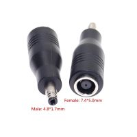 1Pcs DC Power Adapter Plug Connector Laptop Charger Converter 7.4*5.0mm Female to 4.8*1.7mm Male Jack for hp#