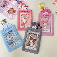 【CC】 Kuromi MyMelody Cinnamoroll Photo Card Holder Pendant Storage Student Stationery Cardcase Keychain