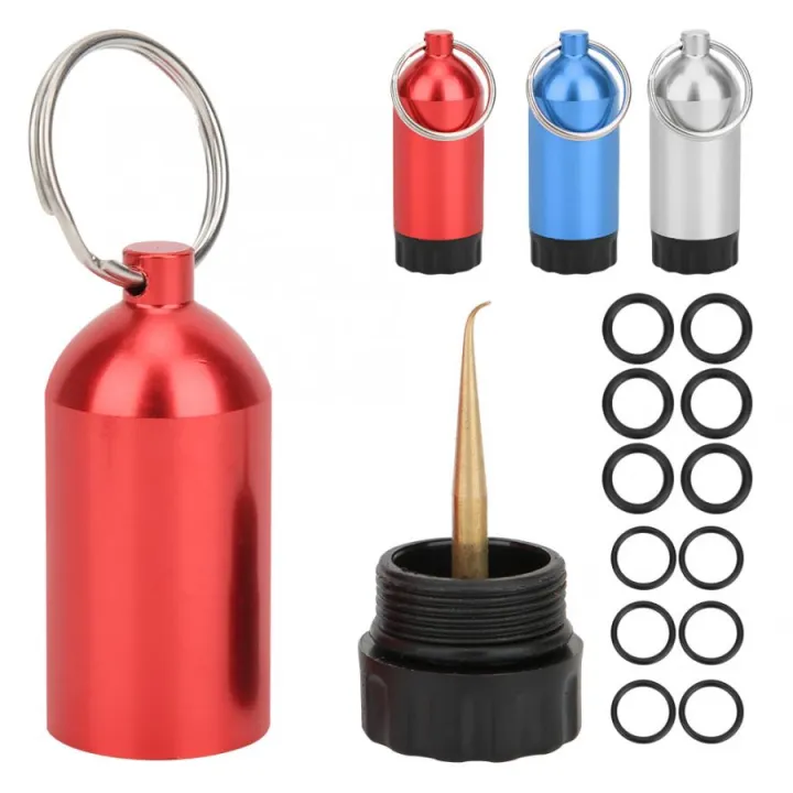Mini Aluminum Diving Cylinder O Ring Diving Cylinder Storage Bottle
