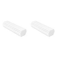 100 Pieces Plastic White Cake Dowel Rods for Tiered Cake Construction and Stacking (0.4 Inch Diameter 12 Inch Length)