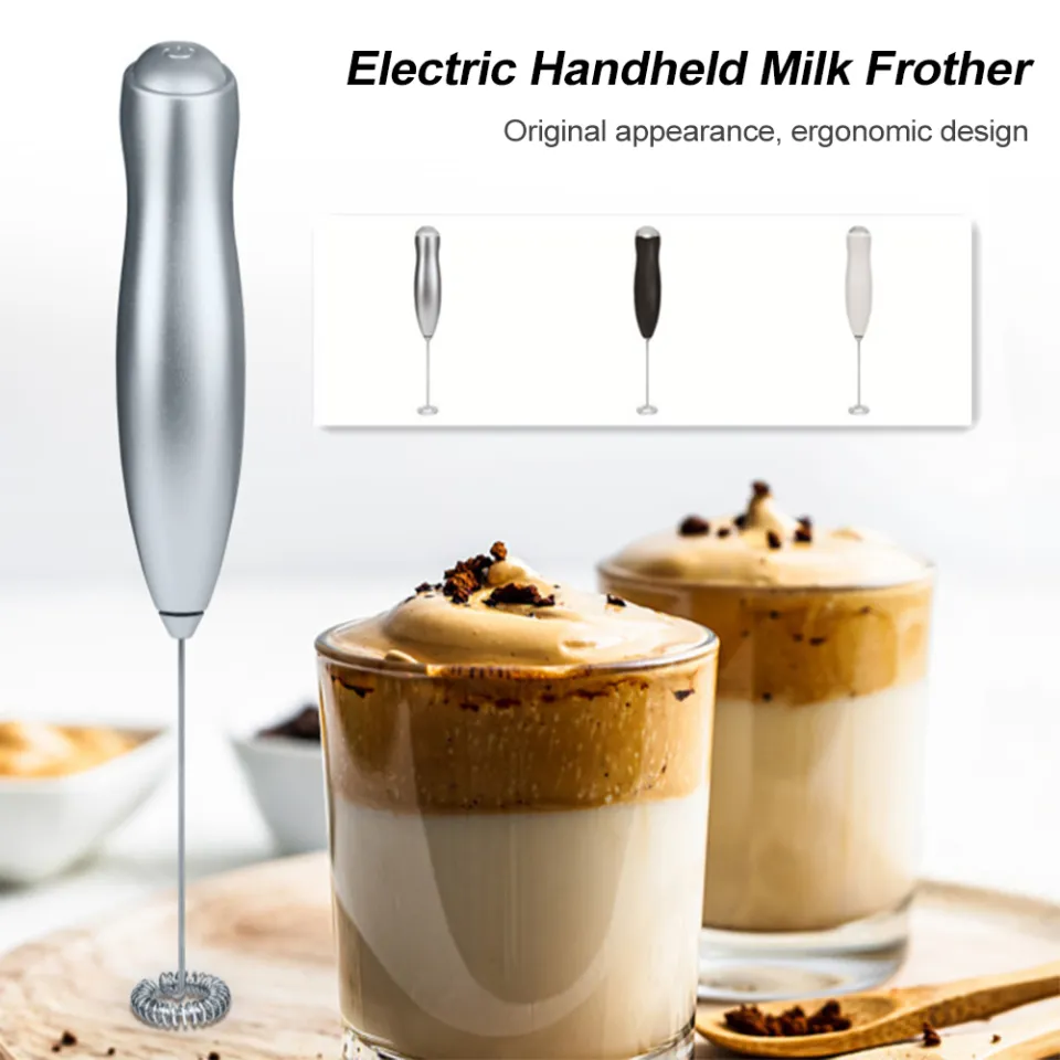 Electric Milk Frother Handheld, Battery Operated Whisk Beater No