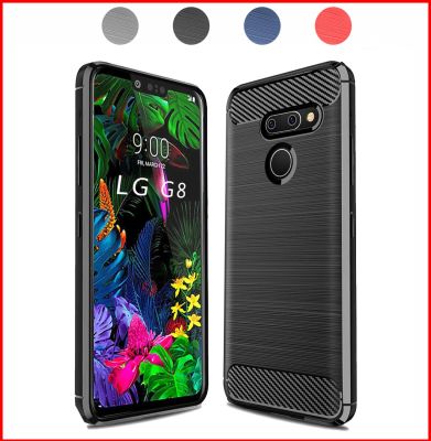 LG G8 ThinQ Case  LG G8 Case Brushed TPU Shockproof Flexible TPU Rubber Protective Cell Phone Cover for LG G8S G8X G8 G7 G6 Plus Replacement Parts