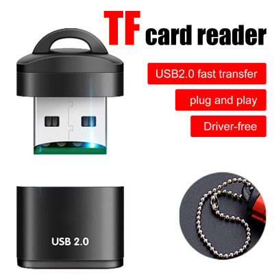 เครื่องอ่านการ์ด ZP Micro Sd/tf พร้อมพวงกุญแจมินิแบบพกพา Usb2.0ความเร็วสูงเครื่องอ่านการ์ดหน่วยความจำโทรศัพท์มือถืออะแดปเตอร์ Usb