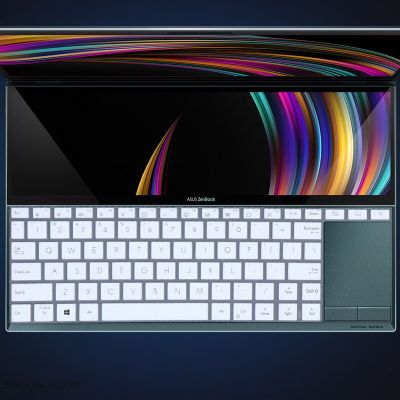 Silicone Keyboard Cover Skin Protector For 14" Asus ZenBook Duo UX481F UX481FL UX481fn UX481 FL FN Laptop UX4000F 2020 14 inch Basic Keyboards