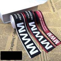 1m Letter Ribbons Garment Accessorie Thick Ribbons Trousers side Decoration Packages Bags Ribbons Accessorie DIY