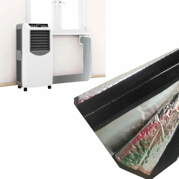 AC Pipe Cover Portable AC Hose Cover Wrap for Heat Insulation Aluminum