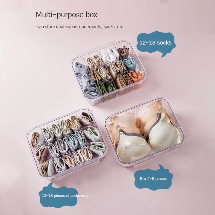 drawer-type-organizer-storage-box-for-underwear-bras-socks-panties-lingeries-nursery-baby-clothes-light-gray-transparent