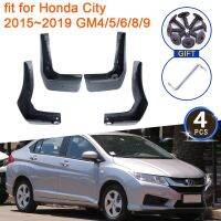 4x สำหรับ Honda City 2015 2016 2017 2018 2019แผ่นบังโคลน GM6แผ่นกันกระเซ็นล้อหน้าบังโคลนกันแดดอุปกรณ์แต่งรถ