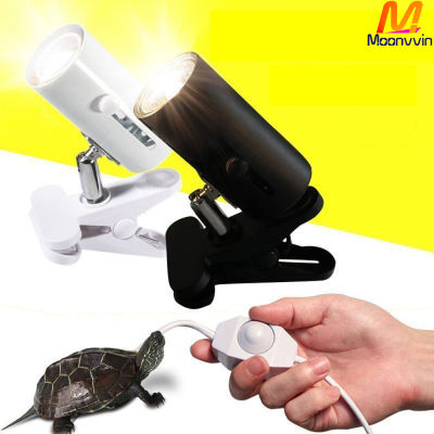 [Wondering]UVB + UVA Reptile Lamp Kit with Clip-on Ceramic Light Holder Turtle Basking UV Heating Lamp Tortoises Lizards Lighting