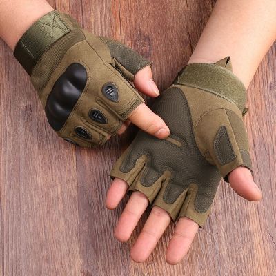 hotx【DT】 Outdoor Gloves Airsoft Sport Half Men Combat Motorcycle Cycling Shooting