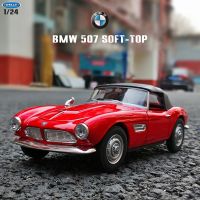 WELLY 1:24 BMW 507 Soft-Top Convertible Alloy Car Model Simulation Car Decoration Collection Gift Toy Die Casting Model Boy Toy