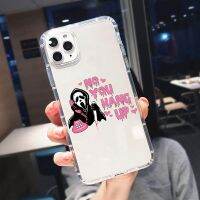 เคสโทรศัพท์ลายผีกรีดร้องไม่วางสายเคสสำหรับไอโฟนฮาโลวีน13 12 14 11 Pro Max Mini 7 8 Plus SE X XR XS Max