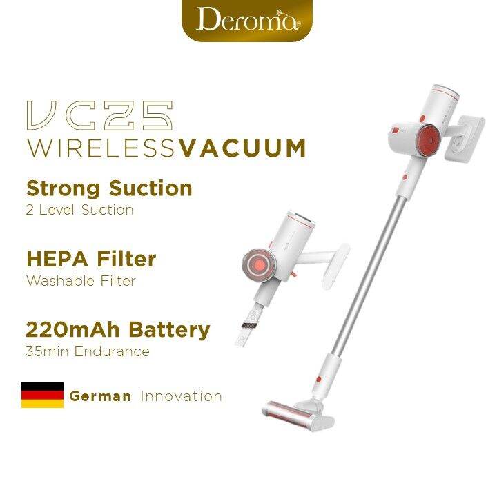 Deroma Deerma VC25 Wireless / Cordless Vacuum Cleaner Ultra Light ...