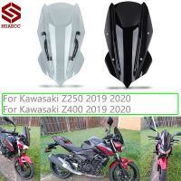 สำหรับคาวาซากิ Z250 Z400 2019 2020 2021แผ่นเบนกระจกรถยนต์กันลมกระจกรถจักรยานยนต์ Z 250 400