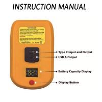 ；’；‘、。 Battery Charger Converter For Makita/Bosch/Milwaukee/Dewalt 20V 18V Li-Ion Battery USB Type-C Input Output Replacement Charger