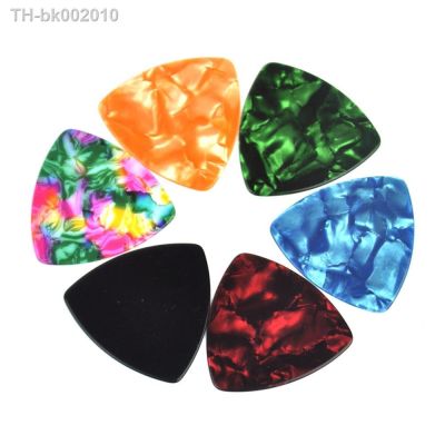 ◊❅☾ 50pcs Medium 0.71mm 346 Rounded Triangle Guitar Picks Plectrums Blank Celluloid