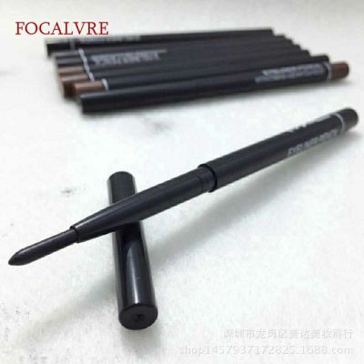 ดินสอเขียนคิ้วแบบหมุนอัตโนมัติกันน้ำสีดำ