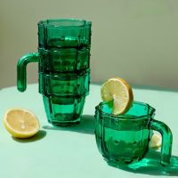 Creative Cactus Glass Cups Family Drinkware Water Cup Gift Box Set Green Tumbler Glassware Christmas Gift Wedding Glasses