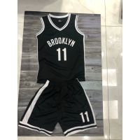เสื้อบาสเก็ตบอล NBA เด็กชุด Brooklyn Nets สีดำ No.11 IRVING เสื้อบาสเก็ตบอลสำหรับเด็ก