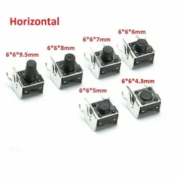 125pcs/Lot Touch Switch/Micro Switch /Push Buttons Switches 25 Types  Assorted Kit 2*4/3*6/4*4/6*6 for DIY Tool Package