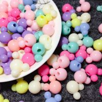 20Pcs/Lot 15mm Acrylic Mouse Mickey Head Loose Spacer Beads For Needlework Jewelry Making Handmade Diy Bracelet Accessories DIY accessories and others