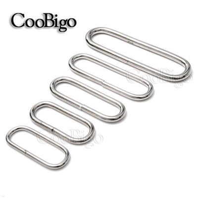 10pcs Metal Belt Loop Oval Rings Non-welded O-Ring D Ring for Backpack Bag Watch Strap Dog Collar Leather Webbing Accessories