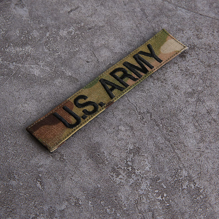 อเมริกัน-acu-หน้าอกแถบที่กำหนดเอง-cp-ชื่อแถบที่กำหนดเองแฟนทหารเย็บปักถักร้อยโลโก้-velcro-ทหารแถบเยอรมันลายพรางจุด