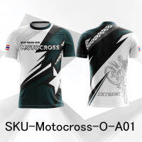 BAYZA เสื้อMotocross เสื้อมอเตอร์ไซต์พิมพ์ลาย เกรดพรีเมี่ยมระบายอากาศได้ดี เสื้อกีฬา เสื้อออกกำลังกาย  A