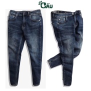 Quần jean nam rách Gấu 194 was cào kiểu vải jeans co dãn