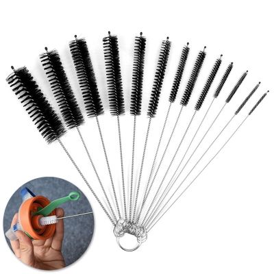 【cw】 12pcs/set Tube Cleaning Brushes Glass Cups Gaps Tools