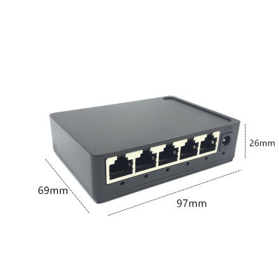 OEM Factory Outlet ยี่ห้อ5พอร์ต Gigabit Ethernet Switch สวิตช์เครือข่ายที่ถูกที่สุด0Mbps US EU Plug Switch Lan Combo