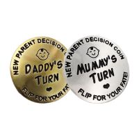 【CC】♙  Parent Decision Coin Daddys/Mummys Turn Flip Your Commemorative Collection Decoration Crafts Ornaments