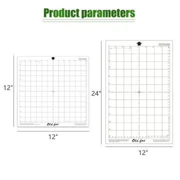 Replacement Cutting Mat 12x24 Inches Transparent Adhesive Cricut
