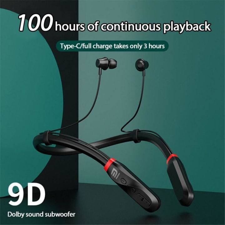 200-hour-play-wireless-xiaomi-i35-earphones-bluetooth-headphones-neckband-5-1-headphone-with-mic-stereo-earbuds-headset