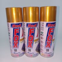 สีสเปรย์ เรดฟ็อกซ์ RED FOX สีพิเศษ #351(228) Gold 1กระป๋อง 400ซีซี ของแท้ สีสวยสด สินค้าคุณภาพ (MS_Parts Online.)