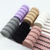 6.7cm wide colorful elastic elastic belt skirt cuff belt lengthened decorative hollow design clothing accessories Exercise Bands