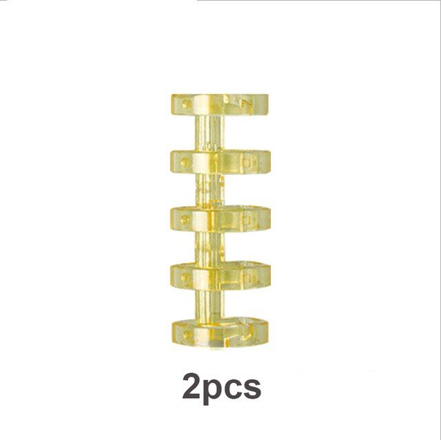 2ชิ้น-kw-trio-หลวม-แหวนใบไม้5หลุมผูกพันหลวม-กระดาษใสคลิปพลาสติกวางแผนแฟ้มแหวนวางแผน