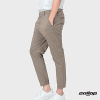 GALLOP : Mens Wear Jogger Pants กางเกงขาจั๊ม รุ่น ผ้าทอริ้ว GL9010 สี Coco Brown - น้ำตาล / ราคาปรกติ 1690.-