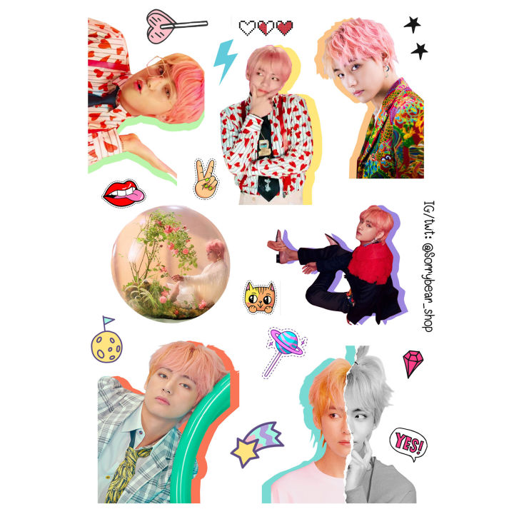 bts-sticker-non-die-cut-สติ๊กเกอร์-bts-ไม่ไดคัท-กันน้ำ-เรซิ่น