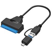 สายเคเบิ้ล Sata Usb Sata 3 To Usb 3.0อะแดปเตอร์สายไฟคอมพิวเตอร์การเชื่อมต่อ Usb สายอะแดปเตอร์ Sata รองรับฮาร์ดไดรฟ์ Ssd Hdd 2.5นิ้ว