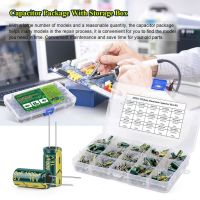 225pcs Metal Long Service Life Electrolytic Capacitor Assortment For Capacitor Kit Large Capacity Electrolyte Capacitor