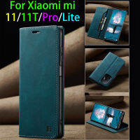 Kulit untuk Xiaomi Mi 11 T Lite Mewah แม่เหล็กพับได้แต่ Silikon Matte Walelt กันชน Penutup Xiaomi Mi 11 T Pro Funda