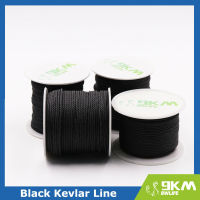 50Lbs-2000Lbs Black Kevlar Line Braided Fishing Assist Line High Tensile Strength Tactical Rope KiteRefractory Backpacking Cord Fishing Lines