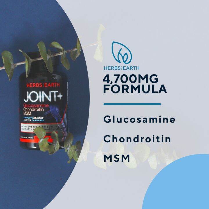 JOINT+ Glucosamine Chondroitin MSM Collagen Pain Relief 90 Capsules