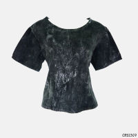 USED - Black Marble T-Shirt | เสื้อยืดสีดำ สีขาว แขนสั้น ลายกราฟฟิก เสื้อยืด เสื้อแขนสั้น ทรงใหญ่ มือสอง