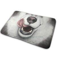 【cw】  amp; Face With Licky Tongue Rug Anti Bedroom Entrance Door Dog Canine Malamute